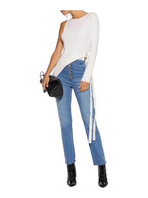 Ellery High Waisted Straight Leg Monroe Jeans