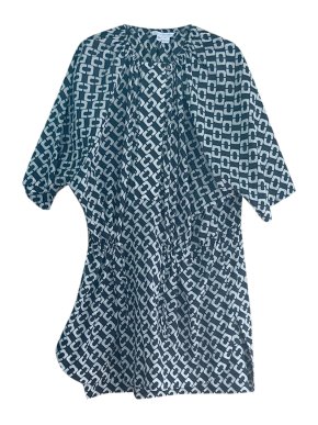 Diane Von Furstenburg navy printed dress