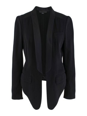 Alexander Wang Black Cropped Tuxedo Jacket