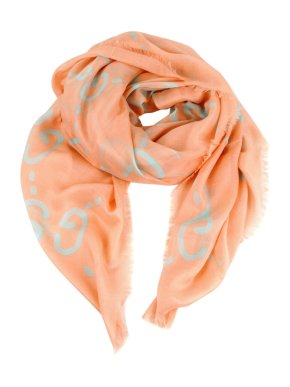 Gucci Print Silk Blend Scarf.