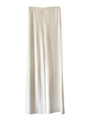 Max Mara Jersey Flared White Pants