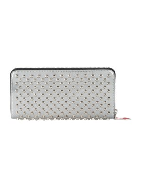 Christian Louboutin Silver Panettone Spiked Wallet
