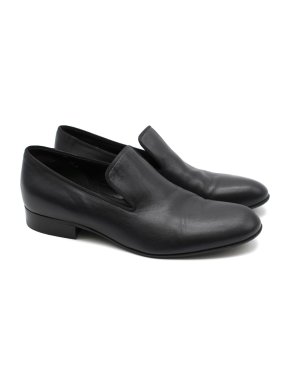 Celine Black Leather Loafers
