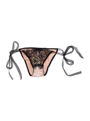 Myla rose gold satin & lace tie-side knickers