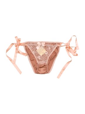 Myla Peach Satin & Lace Tie-Side Knickers