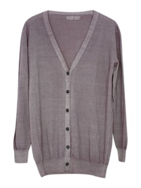 Prada Grey Merino Wool Cardigan