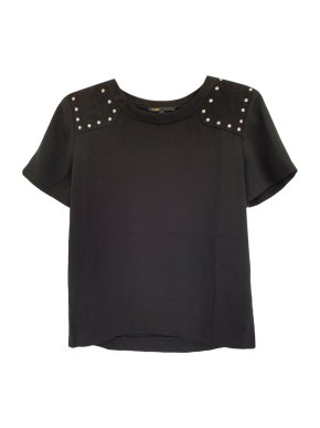 Maje black studded top
