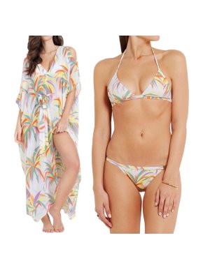 Agent Provocateur by Monica & Penelope Cruz Printed Bikini & Kaftan