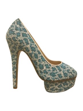 Charlotte Olympia Beaded Platform Dolly Pumps