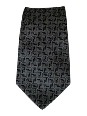 Fendi men's silk jacquard tie