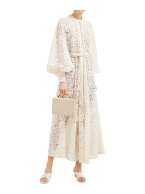 Zimmermann Amari paisley-crochet midi dress