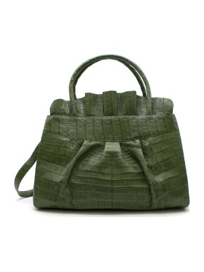 Nancy Gonzalez Green Crocodile Tote Bag