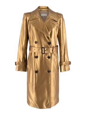 Dries Van Noten Gold Trench Coat