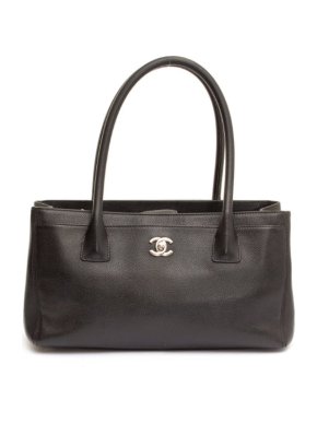 Chanel Black Executive Cerf Tote- Small