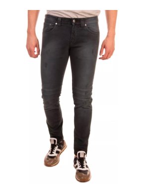 Dondup Black Distressed Men's Fitted Jeans