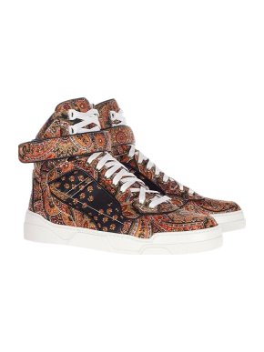 Givenchy Paisley Print High Top Sneakers