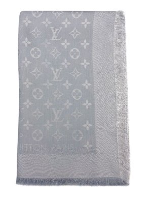 Louis Vuitton Grey Monogram Shawl
