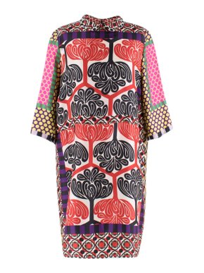 Marni Multi Colour Printed Shirt Shift Dress