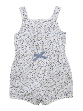 The Little White Company White Ida Floral Playsuit