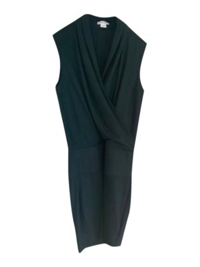 Helmut Lang Wool Wrap Style Shift Dress