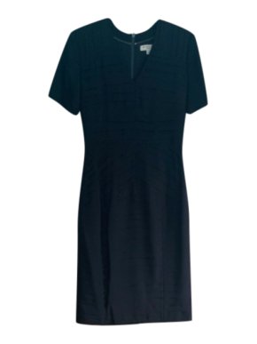 Burberry Black Tailored Knee-Length Dress