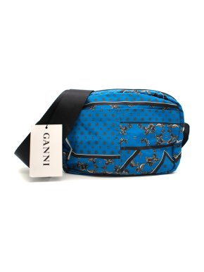 Ganni Lapis Blue Fairmont Crossbody Bag
