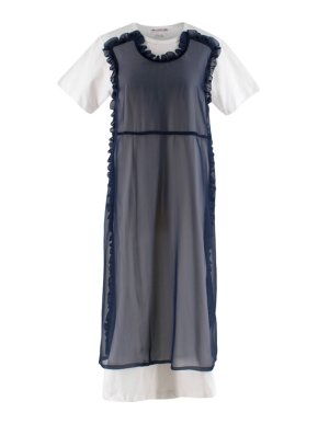 Comme Des Garcons Girl White Layered T-Shirt Dress