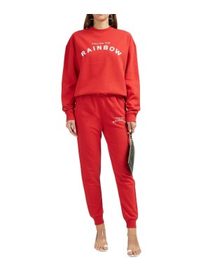 Zoe Karssen Red Follow the Rainbow Joggers and Jumper