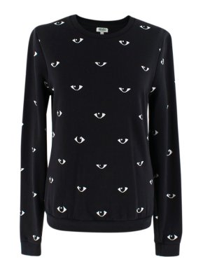 Kenzo Black Eye Print Jumper