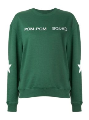 Zoe Karssen Green Pom Pom Squad Jumper