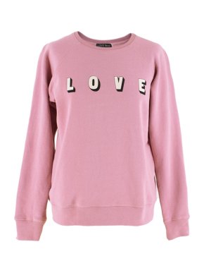 Love Stories Teddy printed cotton-fleece sweatshirt