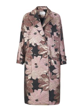 Munthe Floral Metallic Jacquard Coat