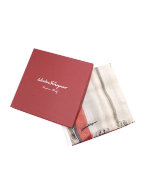 Salvatore Ferragamo sheer striped scarf