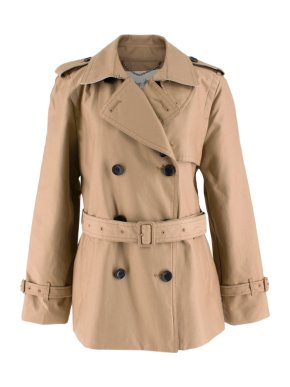 Coach Tan Short Trench Coat