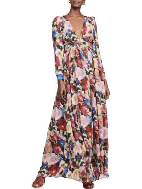 Ronny Kobo Carmella Dress in Mulberry Multi