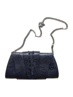 Harvey Nichols Bespoke Alligator Black Shoulder Bag