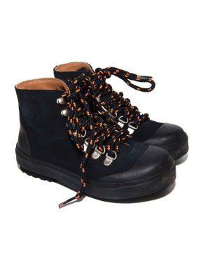 Bonpoint Suede Navy Leather Boots