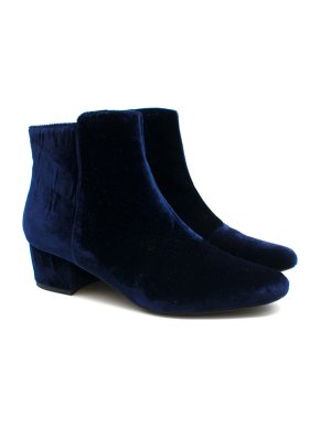 Joie Blue Velvet Fenellie Ankle Boots