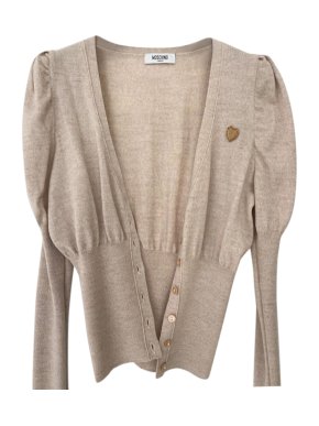 Moschino beige Knit Cardigan