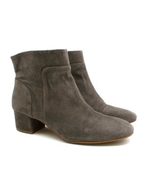 Vince Camuto Grey Suede Ankle Boots