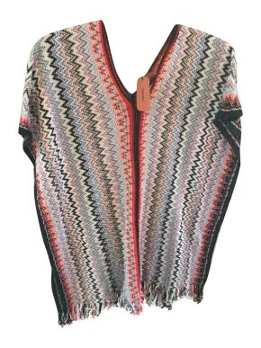 Missoni Zig-Zag Knit Poncho