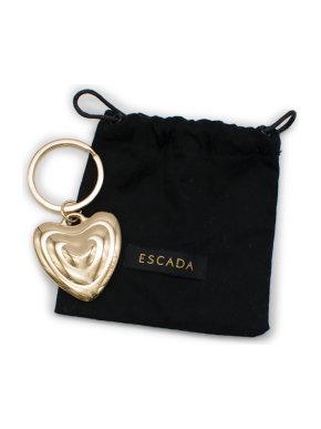 Escada Gold-Toned Heart Pendant Keyring