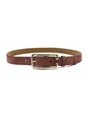 Prada Slim Suede Leather Belt
