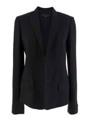 Alexander Wang Black Blazer with Cropped Velvet Back