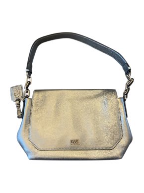 Karl Lagerfeld Metallic Silver Shoulder Bag