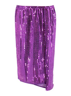 Comme Des Garcons Purple Sequin Asymmetrical Skirt