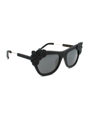 Preen by Thornton Bregazzi Black Bouquet Sunglasses