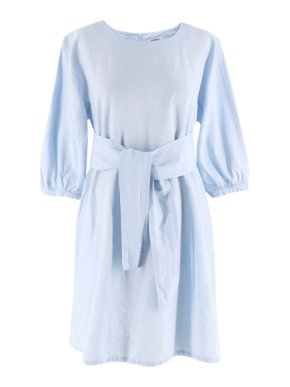 Max & Co Blue Cotton Mini Dress