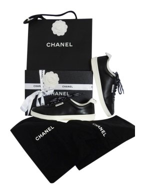 Chanel CC Weekend Black & White Sneakers
