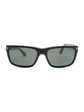 Tom Ford Black Rectangle Polarized Sunglasses